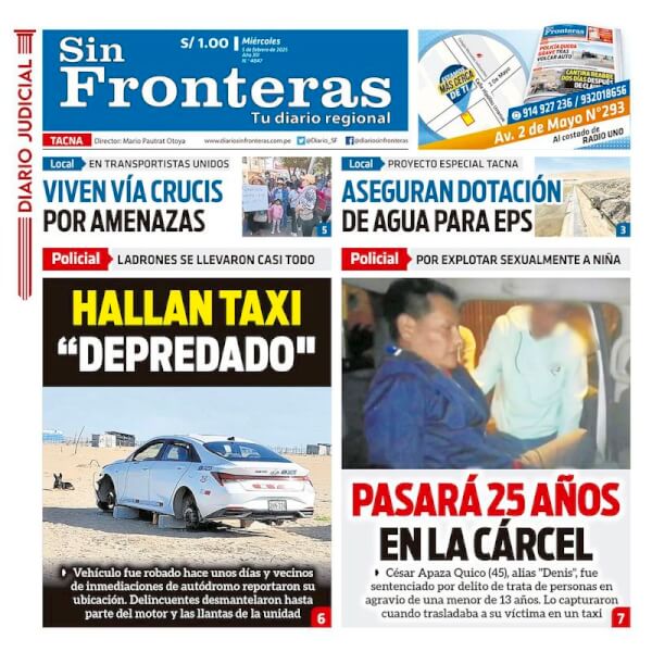 DIARIO SIN FRONTERAS TACNA