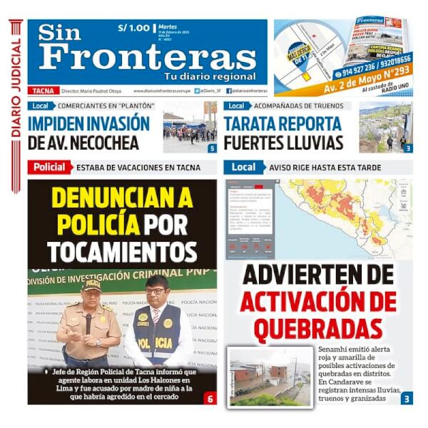 DIARIO SIN FRONTERAS TACNA