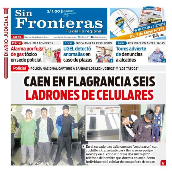 DIARIO SIN FRONTERAS TACNA