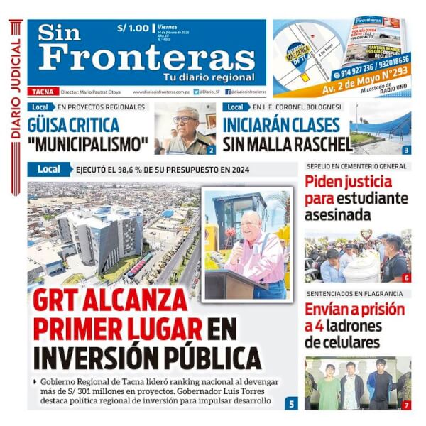 DIARIO SIN FRONTERAS TACNA