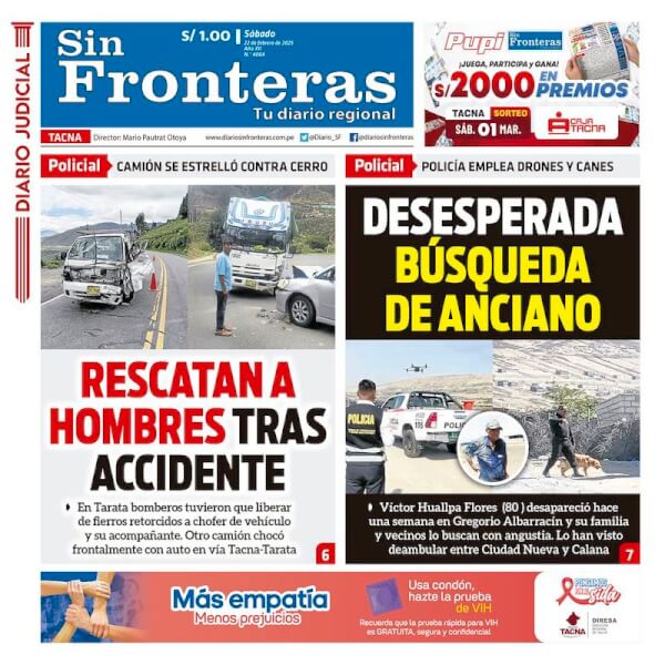 DIARIO SIN FRONTERAS TACNA