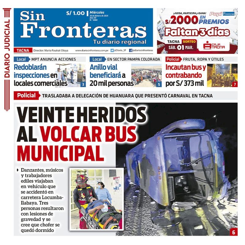 DIARIO SIN FRONTERAS TACNA