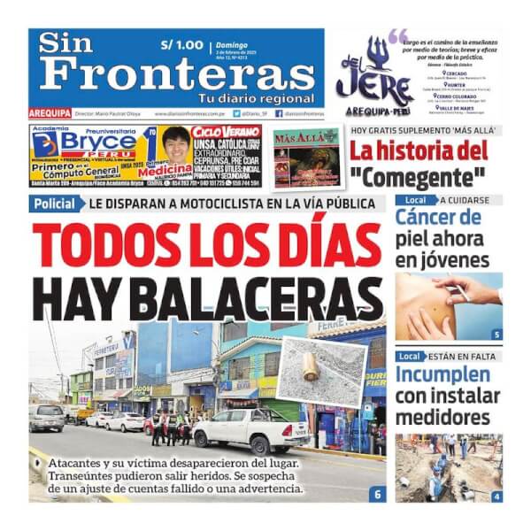 DIARIO SIN FRONTERAS AREQUIPA