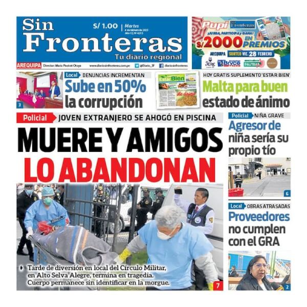 DIARIO SIN FRONTERAS AREQUIPA