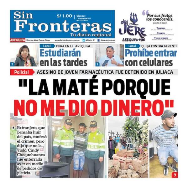 DIARIO SIN FRONTERAS AREQUIPA