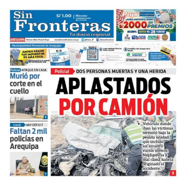 DIARIO SIN FRONTERAS AREQUIPA