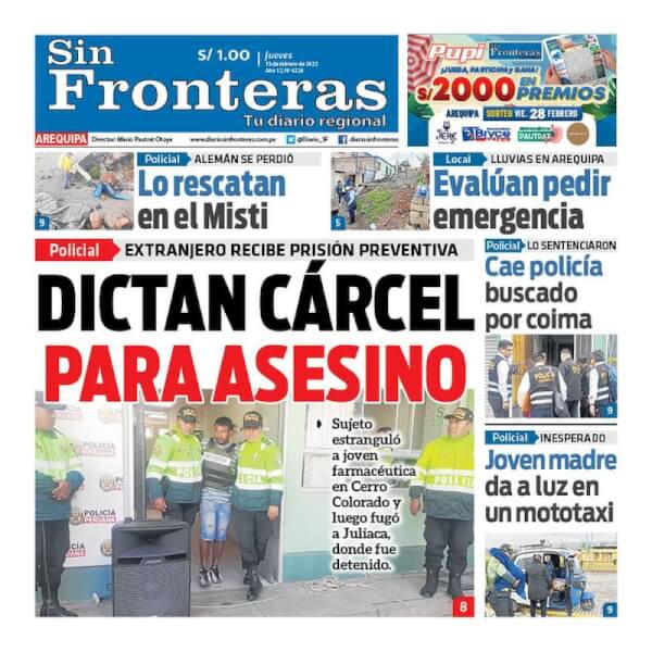 DIARIO SIN FRONTERAS AREQUIPA