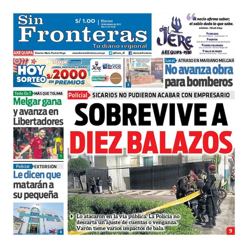 DIARIO SIN FRONTERAS AREQUIPA