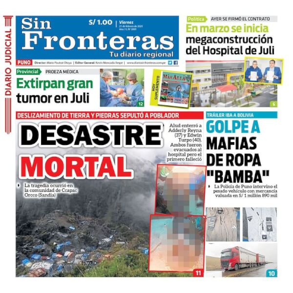 DIARIO SIN FRONTERAS PUNO