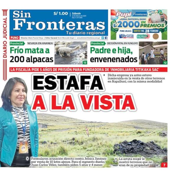 DIARIO SIN FRONTERAS PUNO