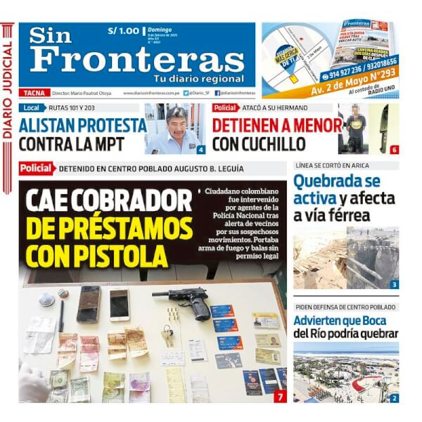 DIARIO SIN FRONTERAS TACNA