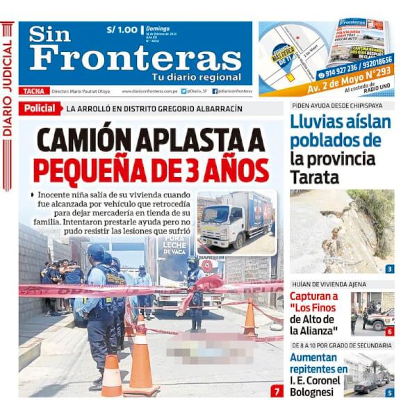 DIARIO SIN FRONTERAS TACNA