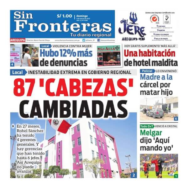 DIARIO SIN FRONTERAS AREQUIPA