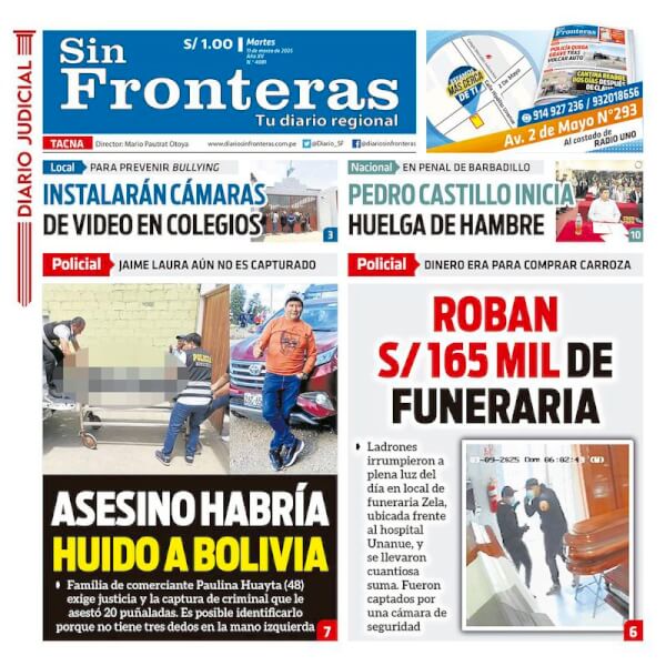 DIARIO SIN FRONTERAS TACNA