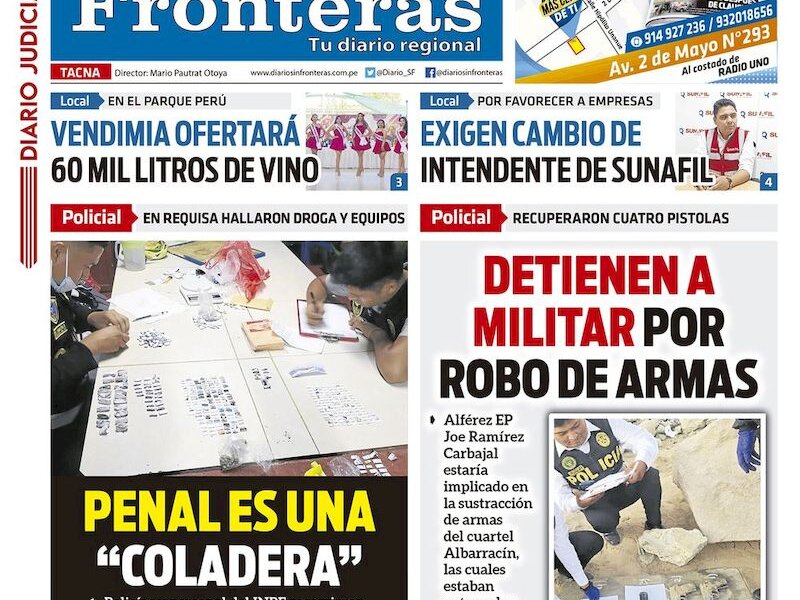 DIARIO SIN FRONTERAS TACNA