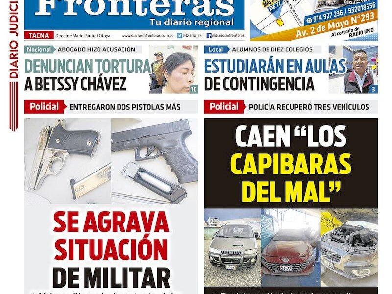 DIARIO SIN FRONTERAS TACNA