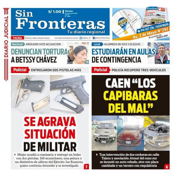 DIARIO SIN FRONTERAS TACNA