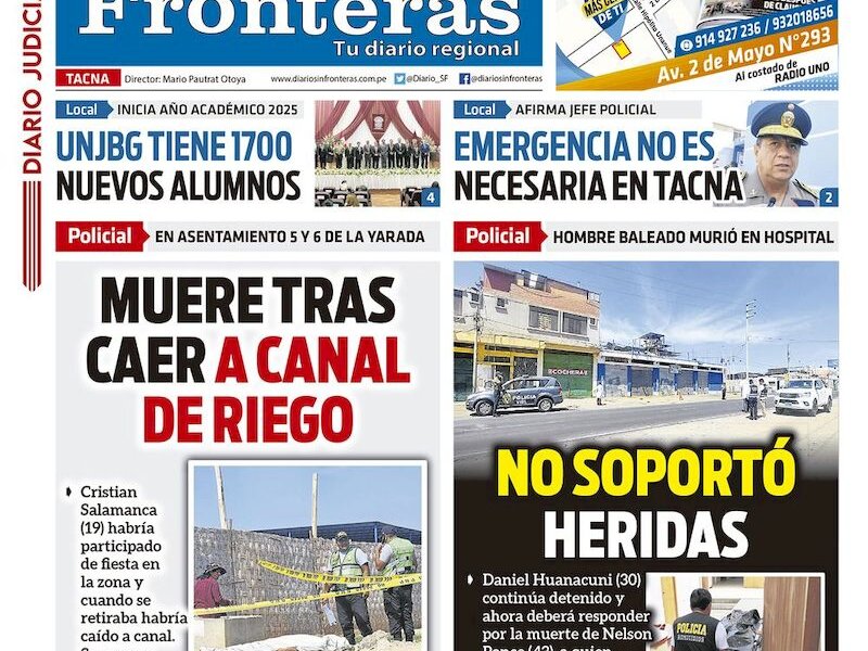 DIARIO SIN FRONTERAS TACNA