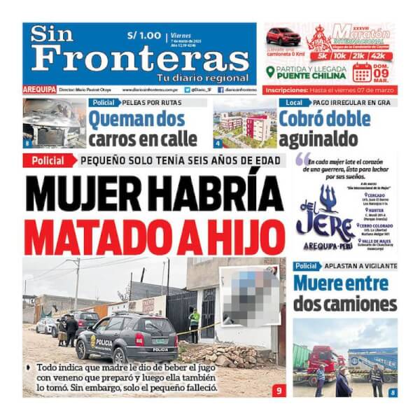 DIARIO SIN FRONTERAS AREQUIPA