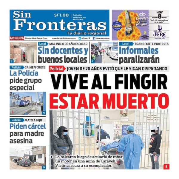 DIARIO SIN FRONTERAS AREQUIPA