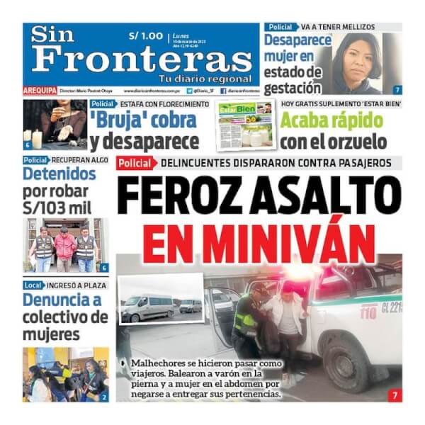 DIARIO SIN FRONTERAS AREQUIPA