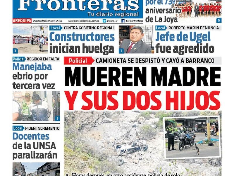DIARIO SIN FRONTERAS AREQUIPA