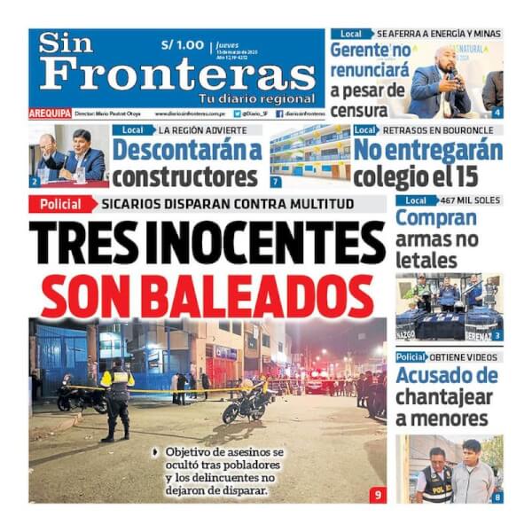 DIARIO SIN FRONTERAS AREQUIPA