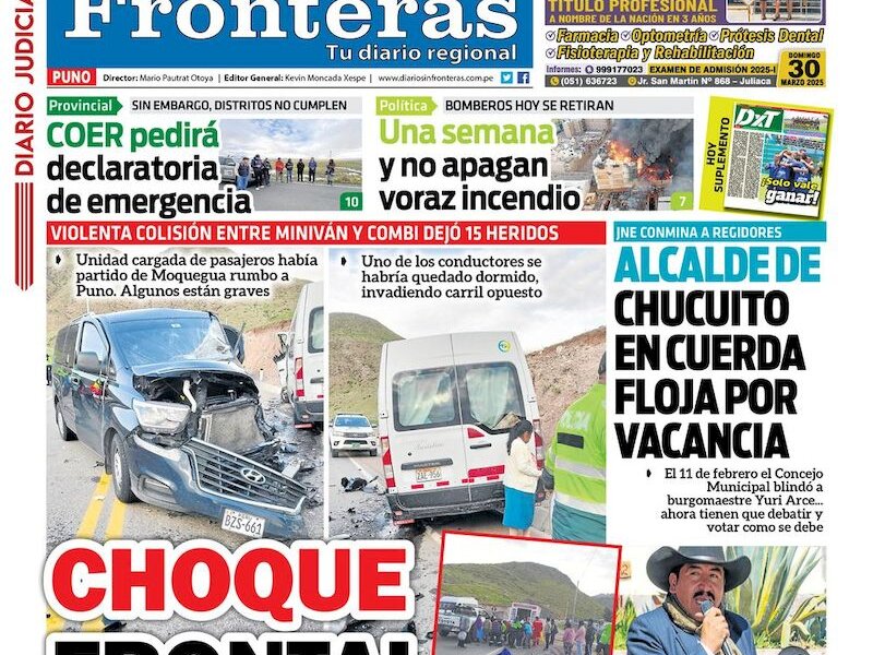 DIARIO SIN FRONTERAS PUNO
