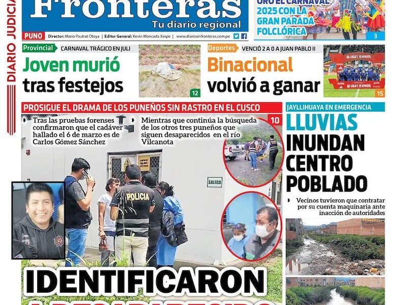 DIARIO SIN FRONTERAS PUNO