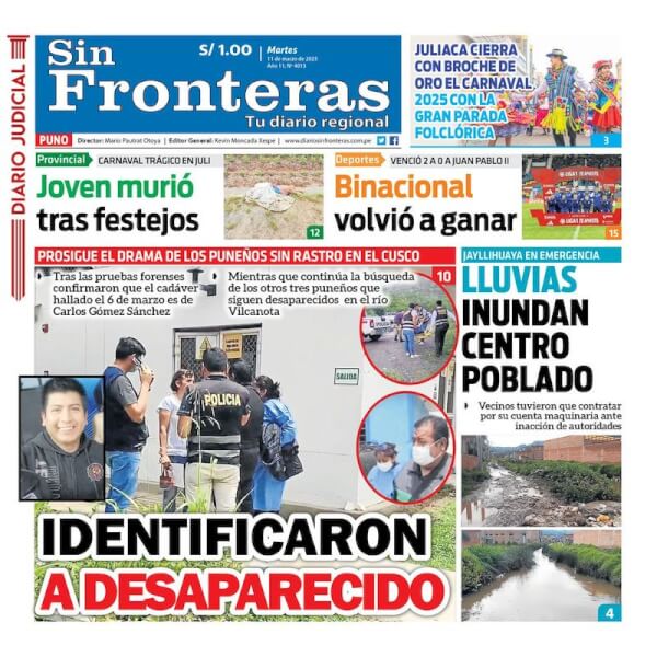 DIARIO SIN FRONTERAS PUNO