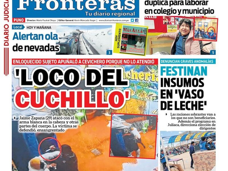 DIARIO SIN FRONTERAS PUNO