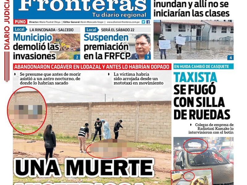 DIARIO SIN FRONTERAS PUNO