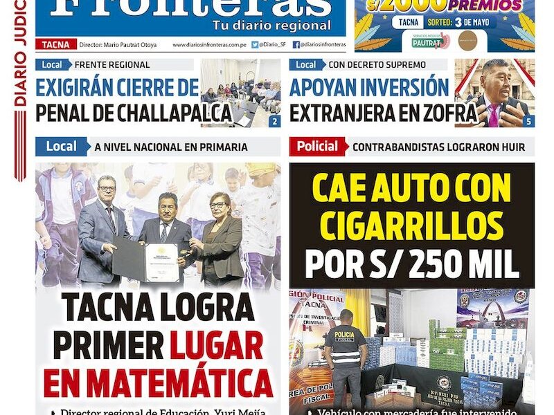 DIARIO SIN FRONTERAS TACNA