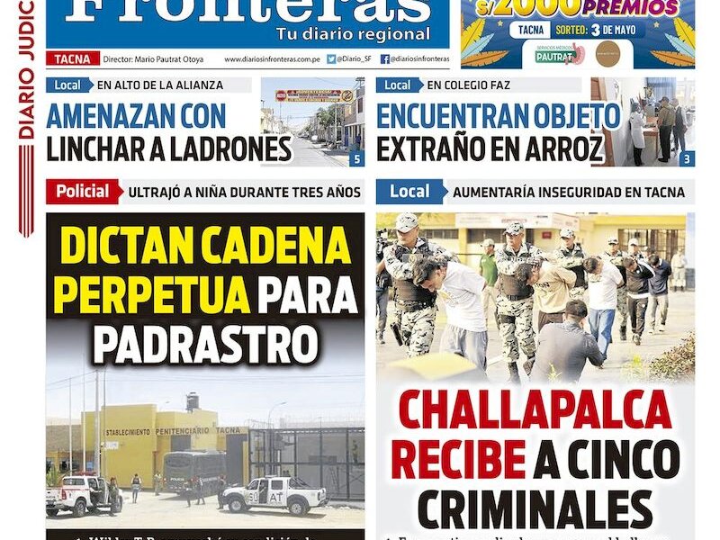 DIARIO SIN FRONTERAS TACNA