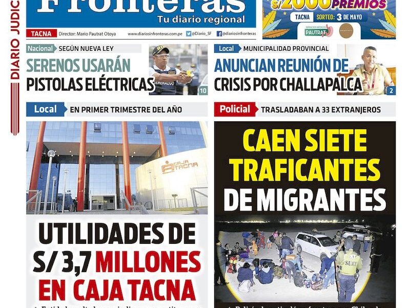 DIARIO SIN FRONTERAS TACNA