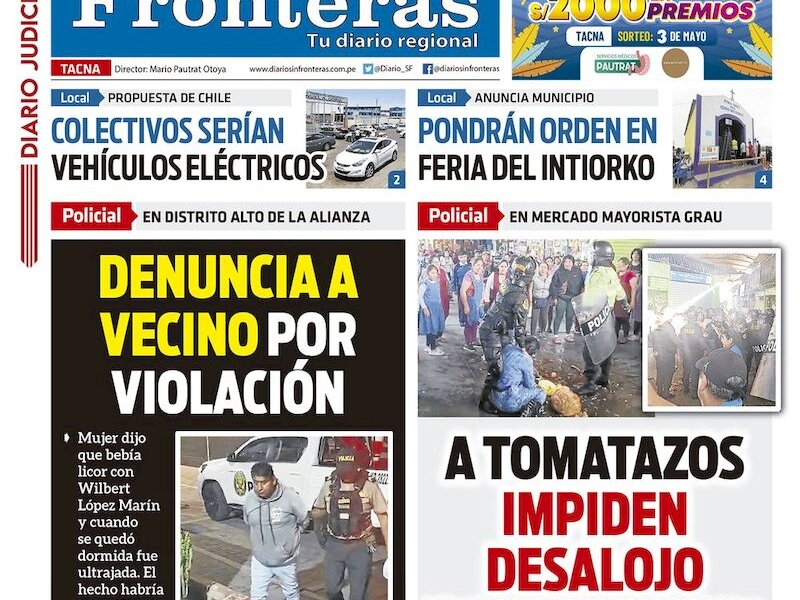 DIARIO SIN FRONTERAS TACNA