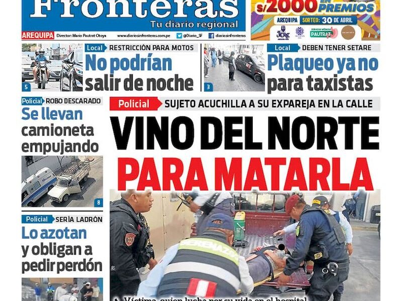 DIARIO SIN FRONTERAS AREQUIPA
