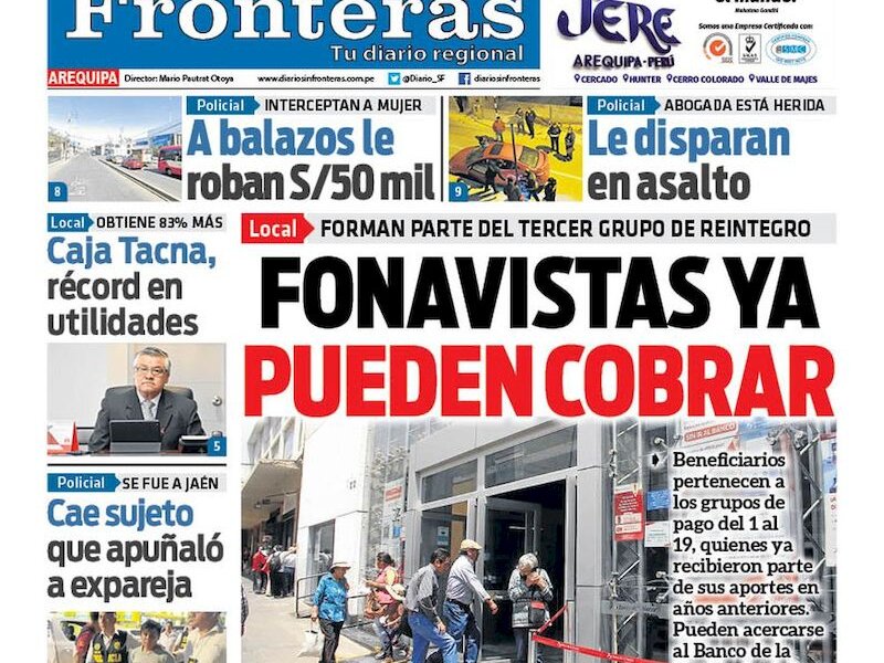 DIARIO SIN FRONTERAS AREQUIPA