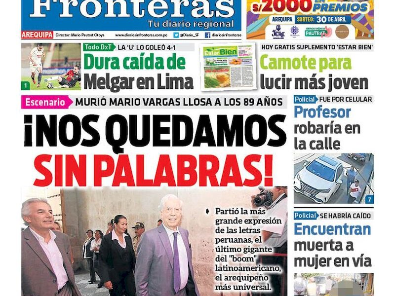 DIARIO SIN FRONTERAS AREQUIPA