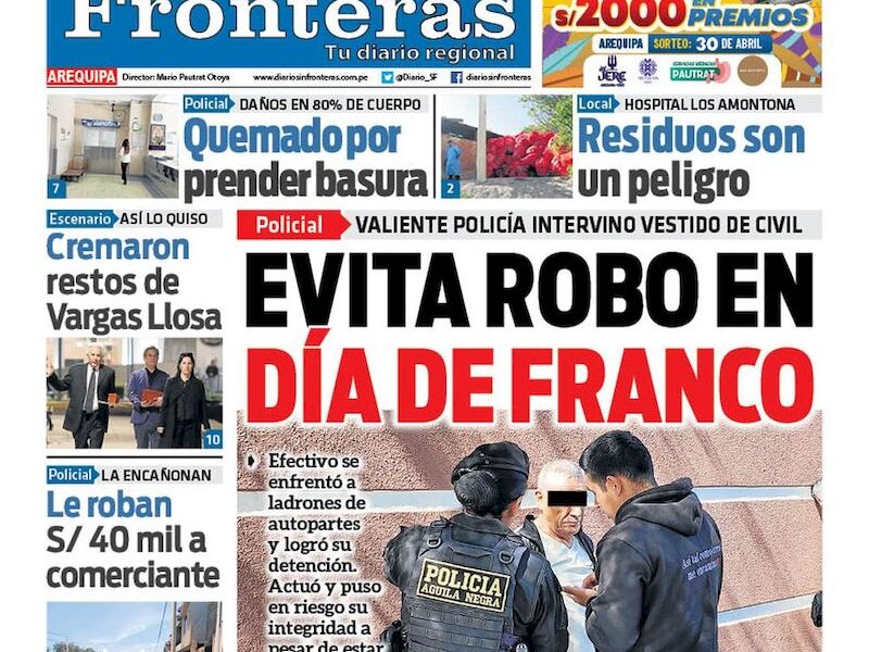 DIARIO SIN FRONTERAS AREQUIPA