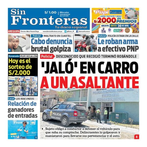 DIARIO SIN FRONTERAS AREQUIPA