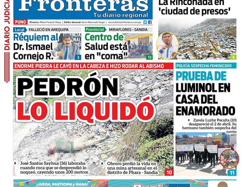 DIARIO SIN FRONTERAS PUNO