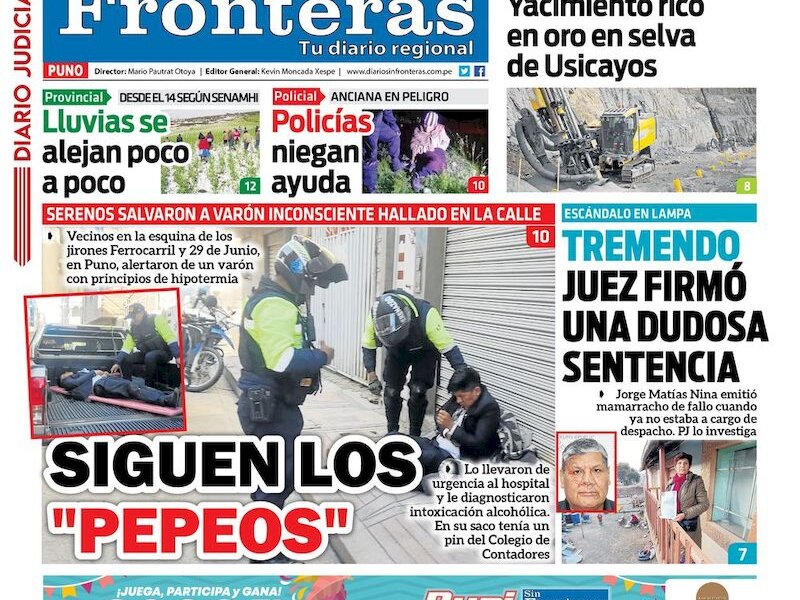 DIARIO SIN FRONTERAS PUNO