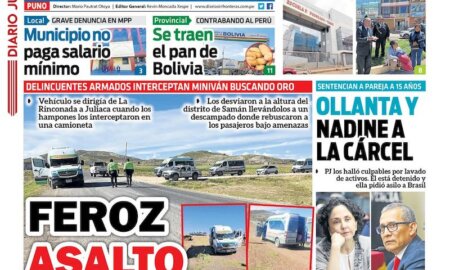 DIARIO SIN FRONTERAS PUNO