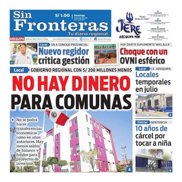 DIARIO SIN FRONTERAS AREQUIPA