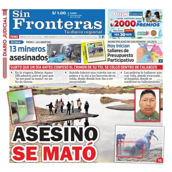 DIARIO SIN FRONTERAS PUNO