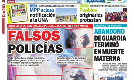 DIARIO SIN FRONTERAS PUNO