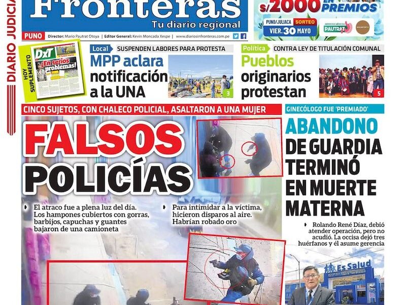DIARIO SIN FRONTERAS PUNO