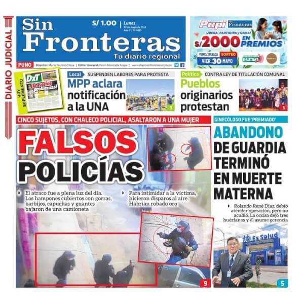 DIARIO SIN FRONTERAS PUNO