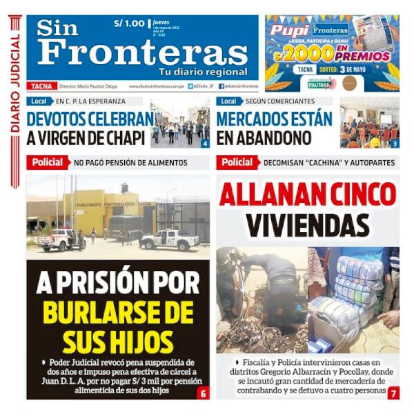 DIARIO SIN FRONTERAS TACNA